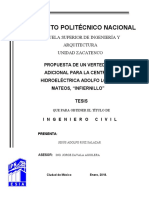 Propuesta de un vertedor adicional para la Central Hidroeléctrica Adolfo López Mateos