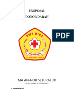 Proposal Donor Darah 2013