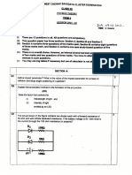 West Chennai Sahodaya Cluster Exam Physics