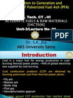 U3-01 Introduction To Generation and Availability of Pulverized Fuel Ash (PFA)