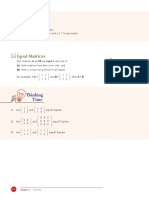 Thinking Time: Equal Matrices