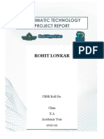 Informatic Technology Project Report-Rohit