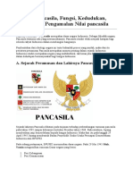 Sejarah Pancasila, Fungsi, Kedudukan, Makna, Dan Pengamalan Nilai Pancasila