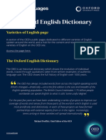 The Oxford English Dictionary: Varieties of English Page