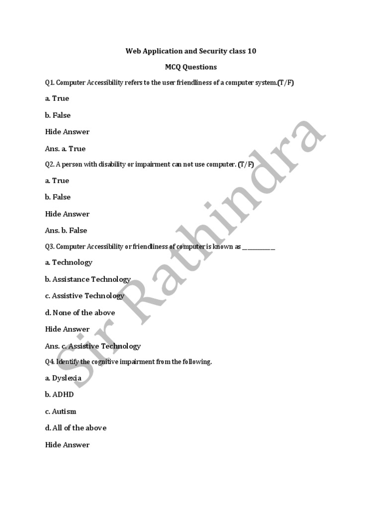 web-application-and-security-class-10-pdf