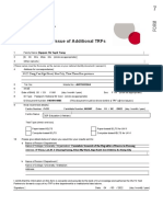 Additional TRF Application Form
