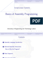 Basics of Assembly Programming: Microprocessor Systems