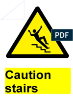 Caution - Stairs Warning Sign