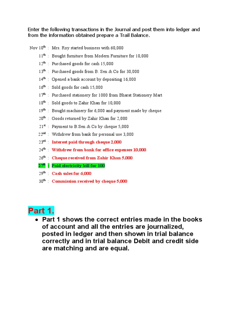 Financial Accounting CIA1 (B) PDF Debits And Credits Cheque