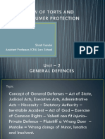 General Defenses in Indian Law