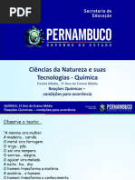 Reações Químicas - condições para ocorrência 2