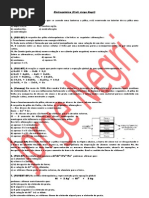 EXERCÍCIOS DE ELETROQUÍMICA