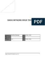 Radio Network Drive Test Guide