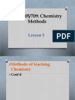 ECT 305/709: Chemistry Methods: Lesson 5