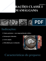 Classe I e II em Amálgama - Trabalho Dentistica