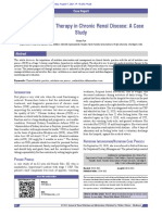 Medical Nutrition Therapy in Chronic Renal Disease: A Case Study