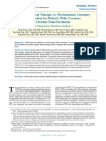 Optimal Medical Therapy vs. Percutaneous Coronary Intervention For Patients With Coronary Chronic Total Occlusion