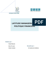 11 - Latitude Managériale Et Politique Financière (1)