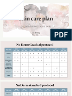 Skin Care Plan: Nu Derm Protocol For