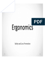 Ergonomics: Safety and Loss Prevention