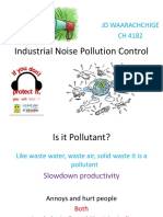 Industrial Noise Pollution Control: JD Waarachchige CH 4182