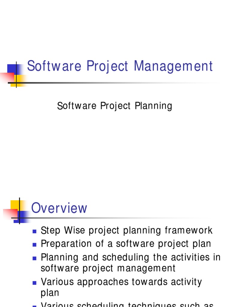 Activity Planning in Software Projects | PDF | Project Management ...