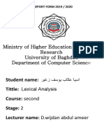 Student Name: Tittle: Course: Second Stage: 2 Lecturer Name: D.wijdan Abdul Ameer