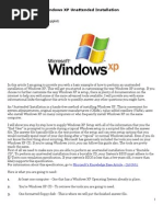 WinXP Unattend Install