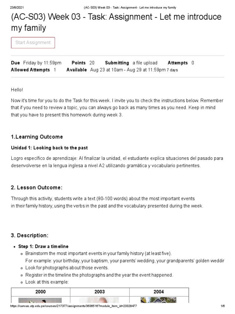 Ac S03 Week 03 Task Assignment Let Me Introduce My Family Pdf