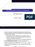 Cost Minimization and the Cost Function