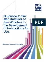 LEEA-062-5 Guidance to the Manufacturer of Jaw Winches to the Development of Instructions for Use Version 2 September 2017