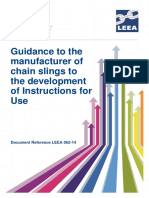 LEEA-062-14 Guidance To The Development of Chain Sling Instructions For Use - Version 1 - Jan 16