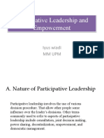 Chapter 5 Participative Leadership and Empowerment 1