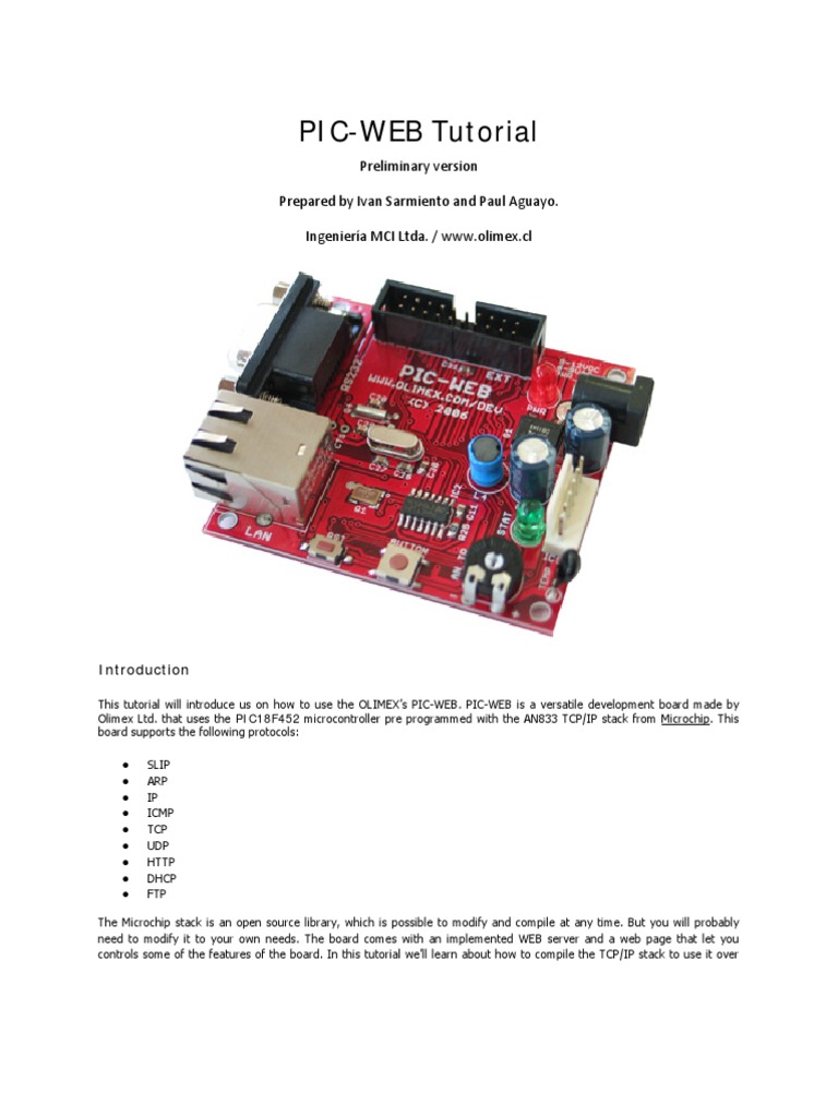 PIC WEB Tutorial Rev1 | PDF | File Transfer Protocol | Subroutine