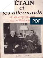 Abetz Otto - Pétain Et Les Allemands