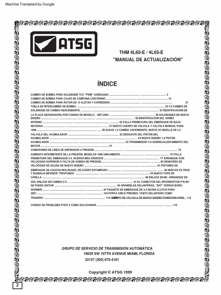 4l60-E Update Handbook | PDF | Transmisión (Mecánica) | Transmisión ...
