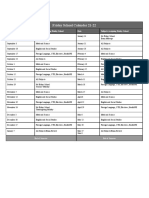 friday school calendar 21-22