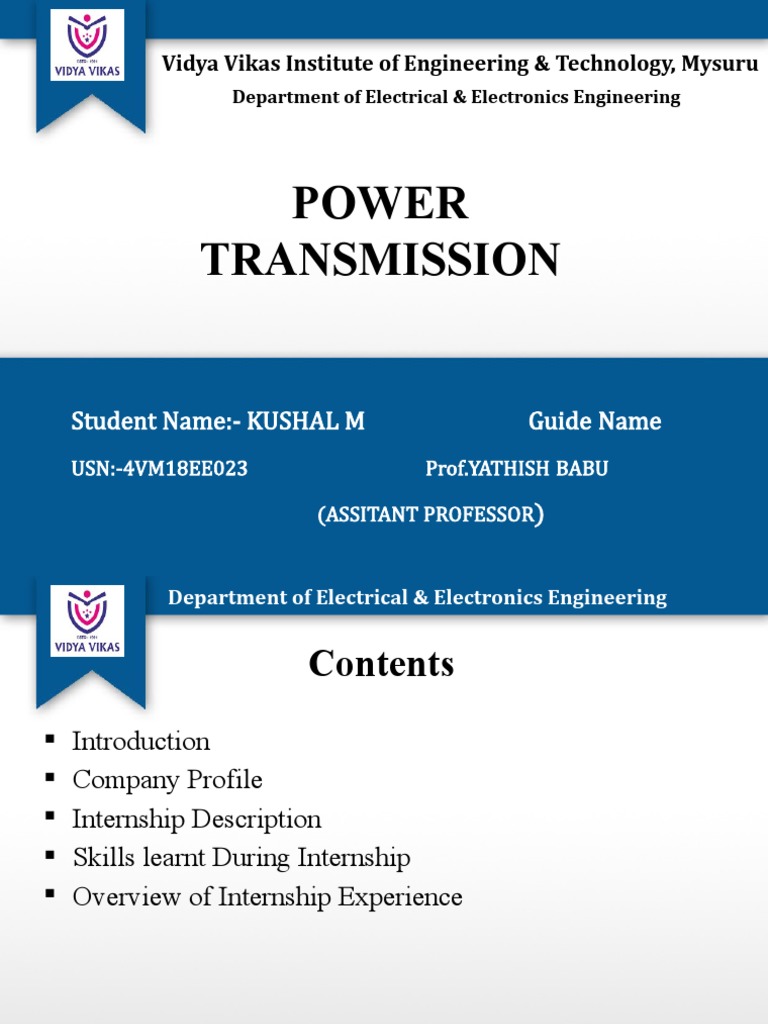 Understanding Electricity Transmission Through An Internship At