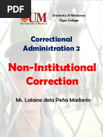 Correctional Administration 2: Non-Institutional Correction