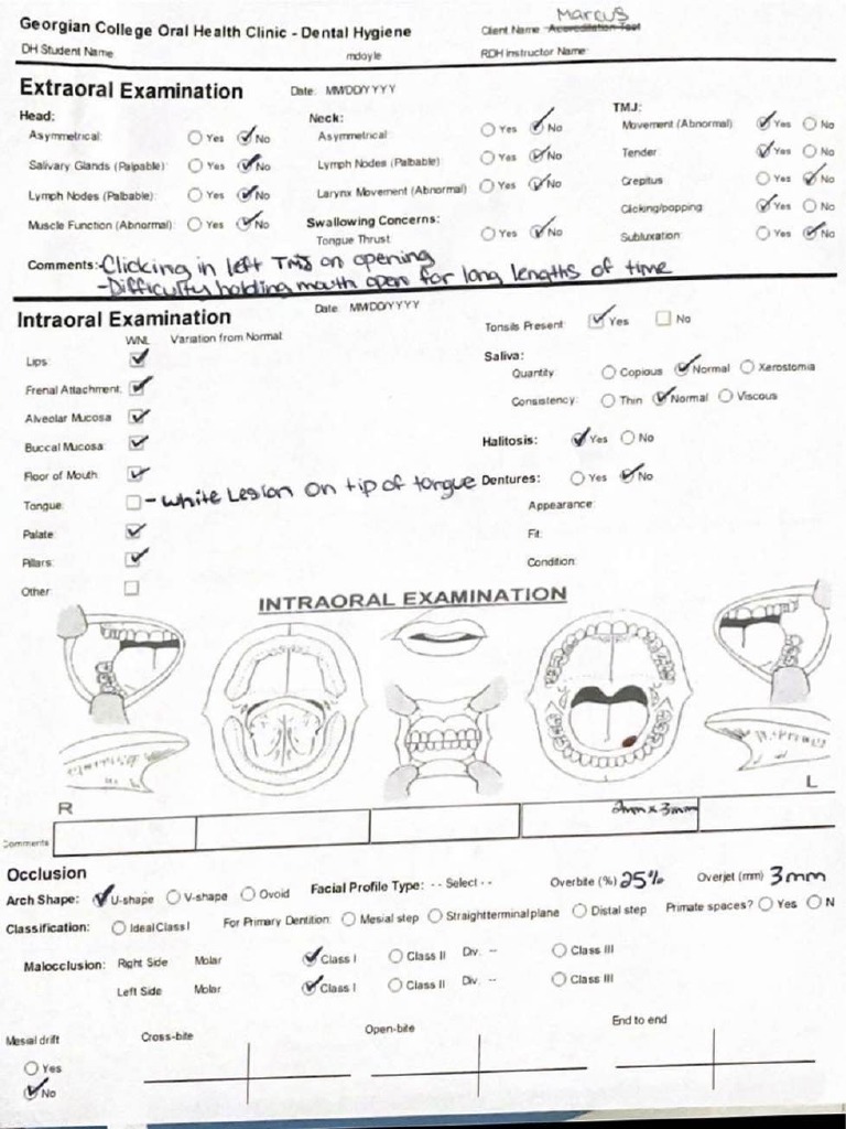 Intraoral and Extraoral Examination PDF