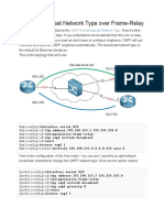 OSPF Broadcast Network Type Over Frame