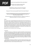 Hybrid Energy Storage System For Nanogrid: Thiyagesan M, Notam Munisaiyoganandh, Srinath D, Paarventhan R, Rajan P