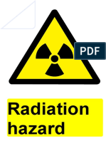 Radiation Hazard Warning Sign