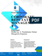 Modul TM 4 Corporate Reputation Management