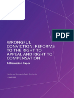 Wrongful Conviction: Reforms To The Right To Appeal and Right To Compensation