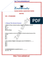 zeal study _ 8TH ANNUAL EXAM MODEL QUESTION PAPER MATHS
