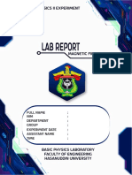 Lab Report: Basic Physics Ii Experiment 2021/2022
