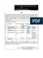 Recruitment of DMU and SPIU