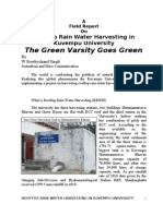 A Report On Rain Water Harvesting