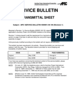 Service Bulletin: Transmittal Sheet